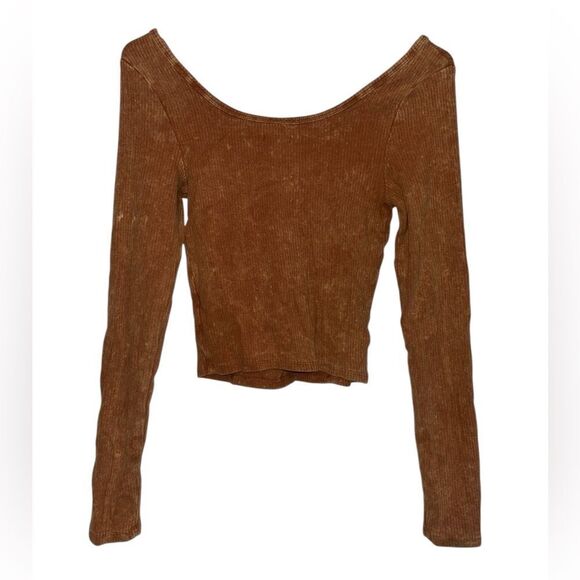 Wild Fable Ribbed Long Sleeve Top Size Small - Picture 2 of 3